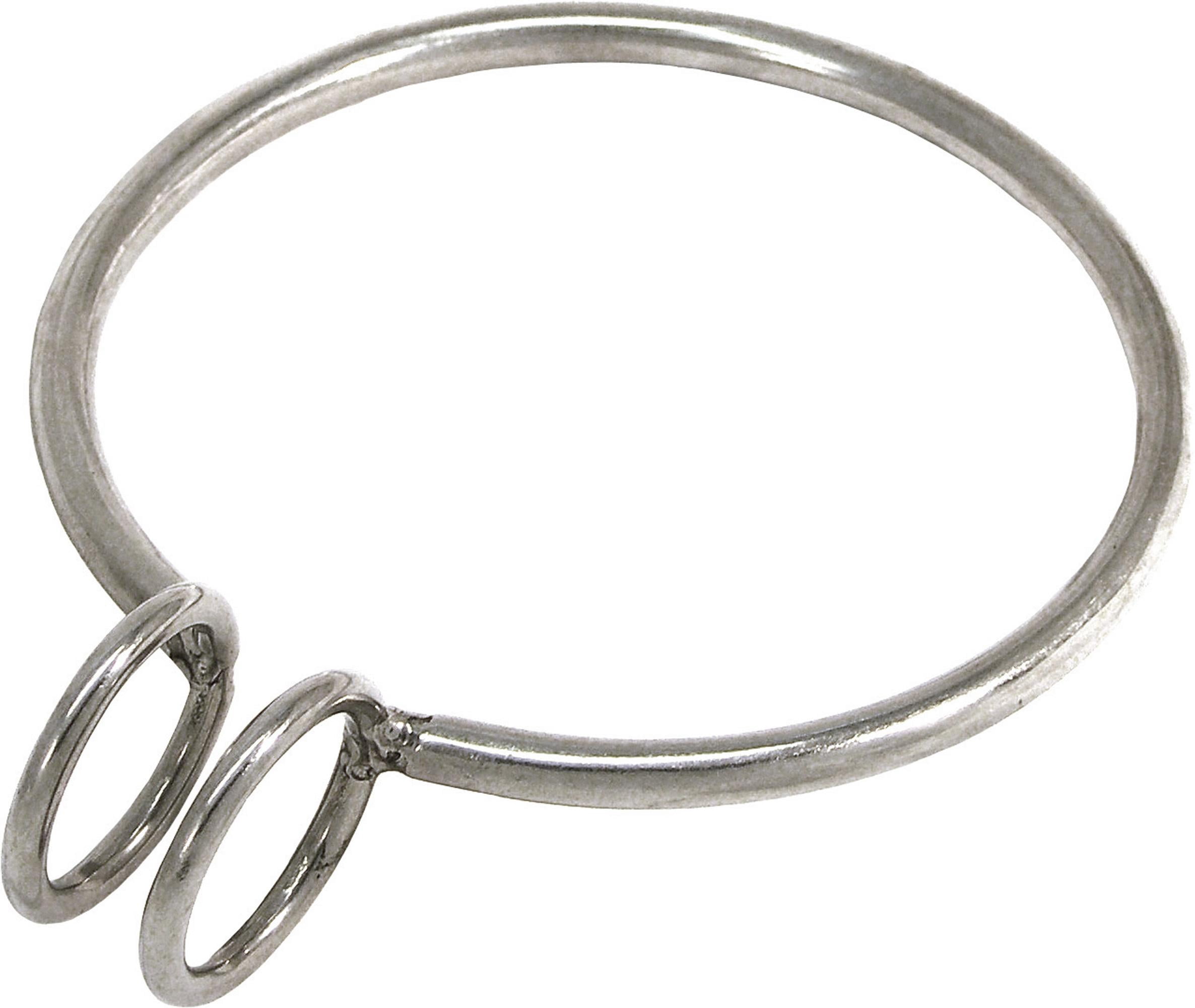 Anillo De Recuperación De Ancla De Acero Inoxidable 316 - Diámetro 137 Mm, Grosor 8 Mm, Con 2 Argollas Soldadas, Para Barcos Y Pesca