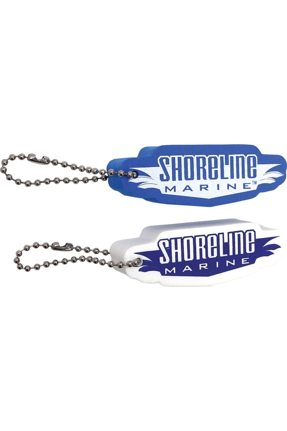Shoreline Marine Soft Foam Floating Key Fob, Blue/White