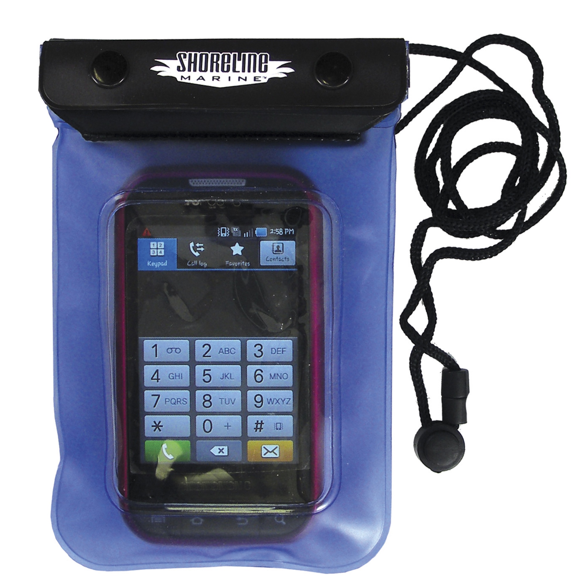 Shoreline Marine Waterproof Phone/Camera Dry Pouch, 4 2/5" x 6 2/5", Clear/Blue - image 1 of 4