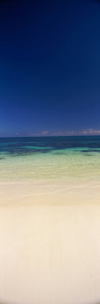 Shoreline Oahu Hawaii USA Canvas Art - Panoramic Images (27 x 9)