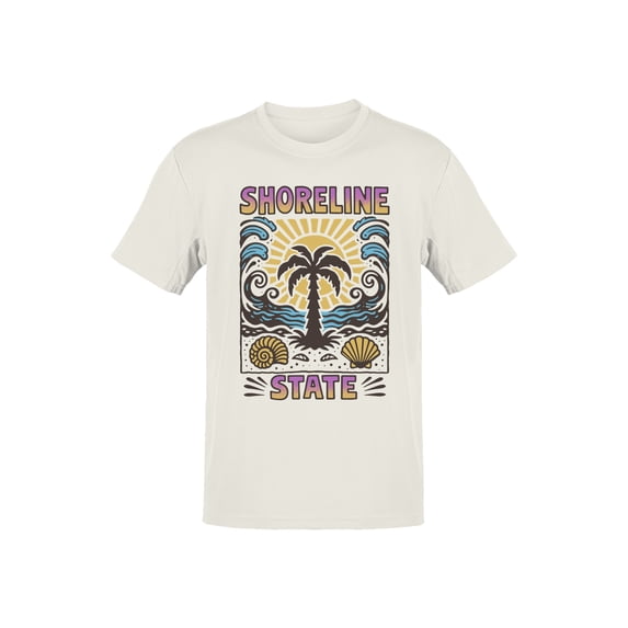 Shoreline State Beach Vibes Men's T-shirt Off-White