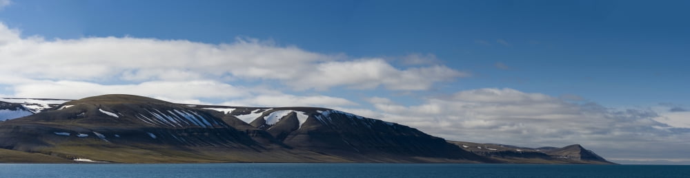 Shoreline of Isfjorden northeast of Longyearbyen Spitsbergen Svalbard Islands Norway Canvas Art - Panoramic Images (47 x 12)