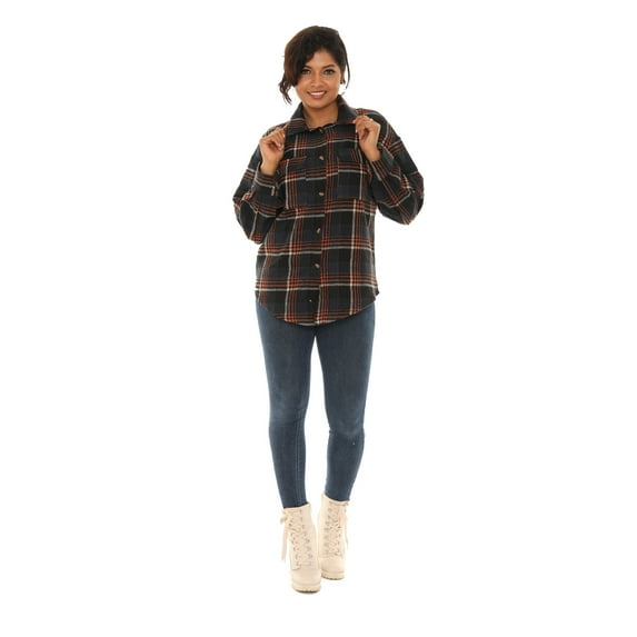Shoreline's Detachable Hoodie Plaid Shirt