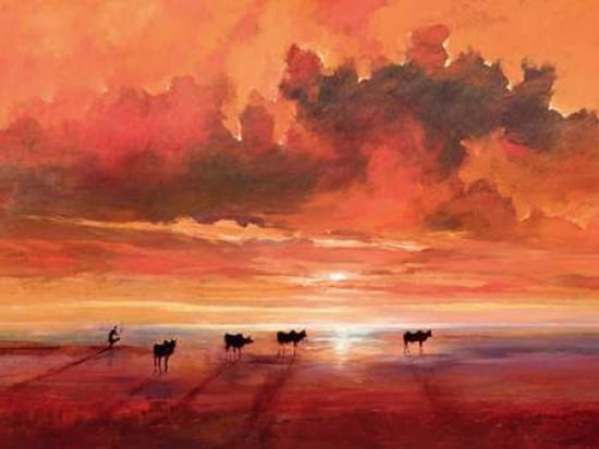 Shores Of The Jade Sea Canvas Art - Jonathan Sanders (18 x 24)