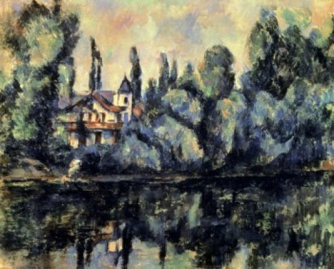 Shores of Marne 1888 Paul Cezanne (1839-1906 French) Oil on canvas Pushkin Museum of Fine Arts Moscow Russia Canvas Art - Paul Cezanne (24 x 36)