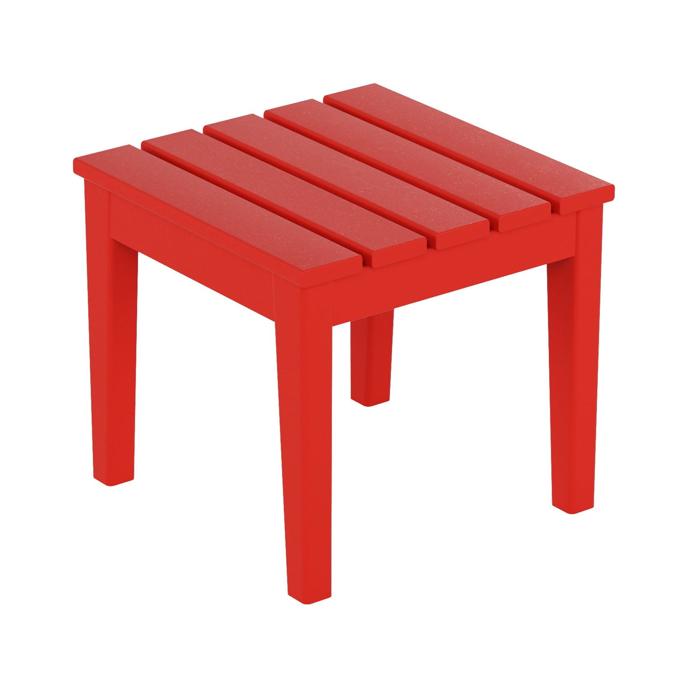 Shoreside Modern 18" Side Table,Red