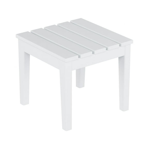 Shoreside Modern 18" Side Table,White