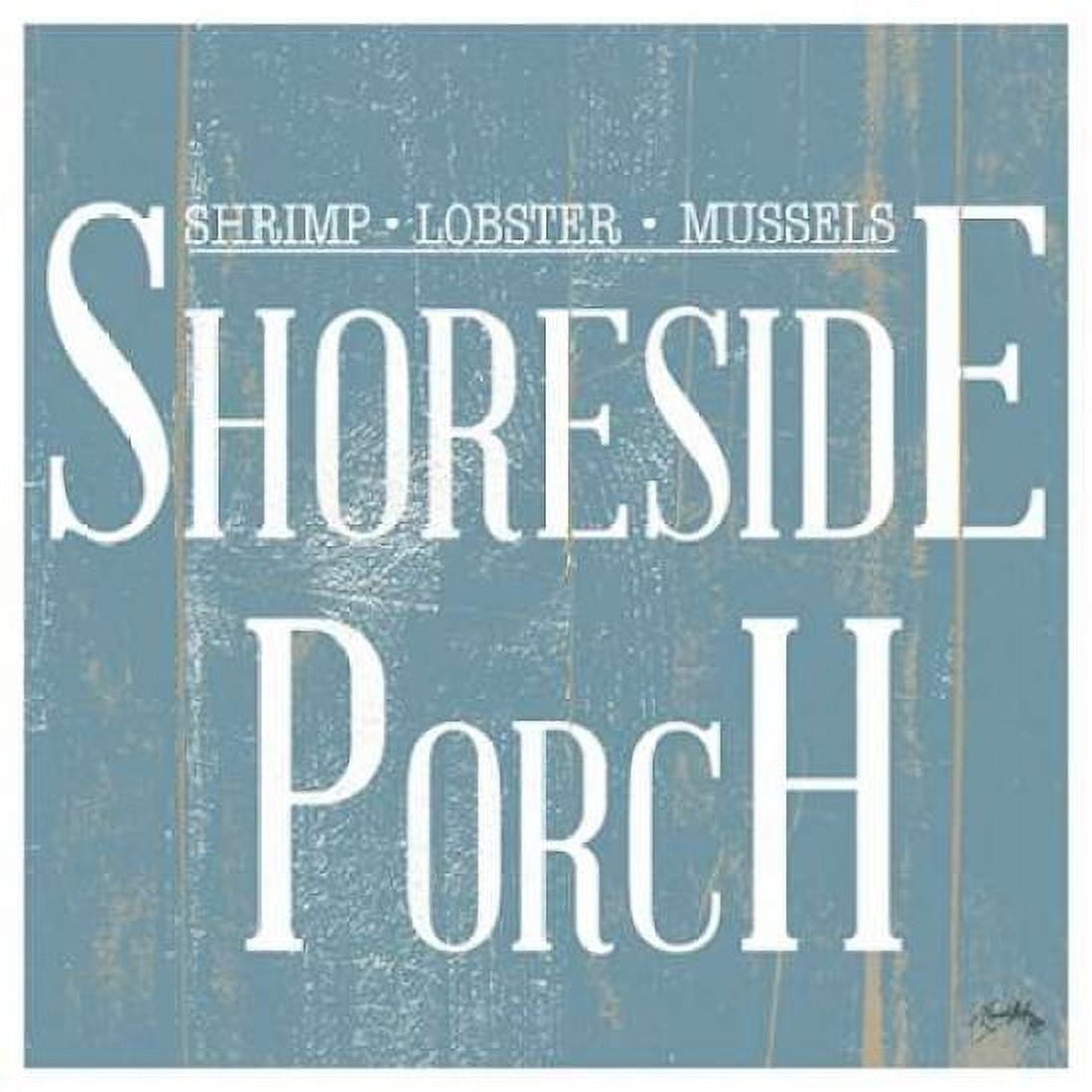 Shoreside Porch Square Canvas Art - Elizabeth Medley (24 x 24)