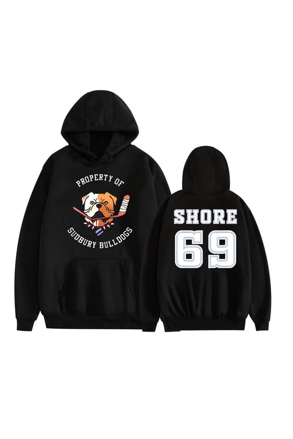 Shoresy Merch 69 Sudbury Blueberry Bulldogs Hoodie Unisex Pocket Drawstring Long Sleeve Sweatshirt