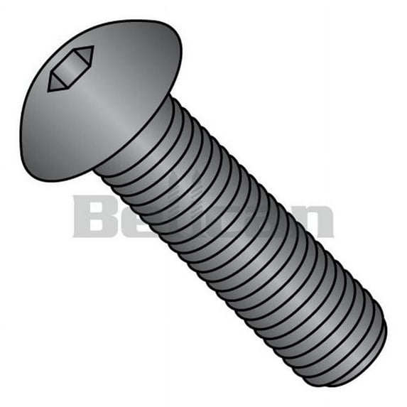 Shorpioen 0806CSB No.8-32 x 0.37 Coarse Thread Button Head Socket Cap Screw, Plain - Box of 100