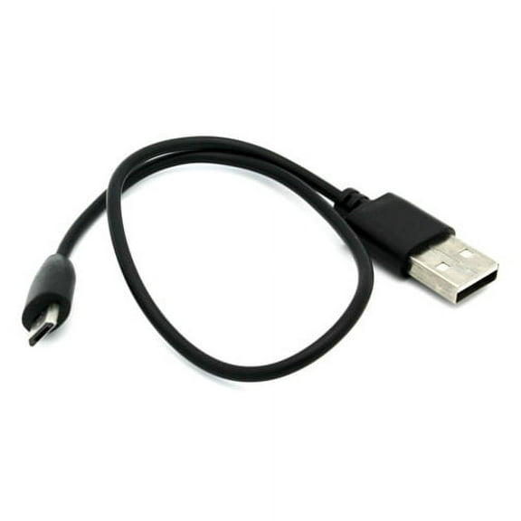 Short 1ft USB Cable Rapid Charge Power Wire Sync MicroUSB Data Transfer Cord Black 42 for Samsung Galaxy Kids Tab 3 7.0 Mega 2 Note 2 NotePRO 12.2 On5 Prevail LTE S4, S5 Active, Mini Sport (SM-G860P)