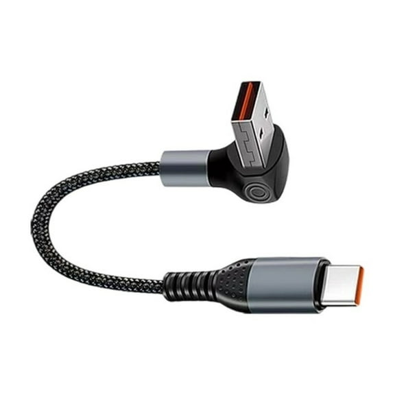 Short 25cm USB/Type C to USB C Cable 66W Fast Charging For Phone Power Case USB To Type C Data Cable Nylon Braided