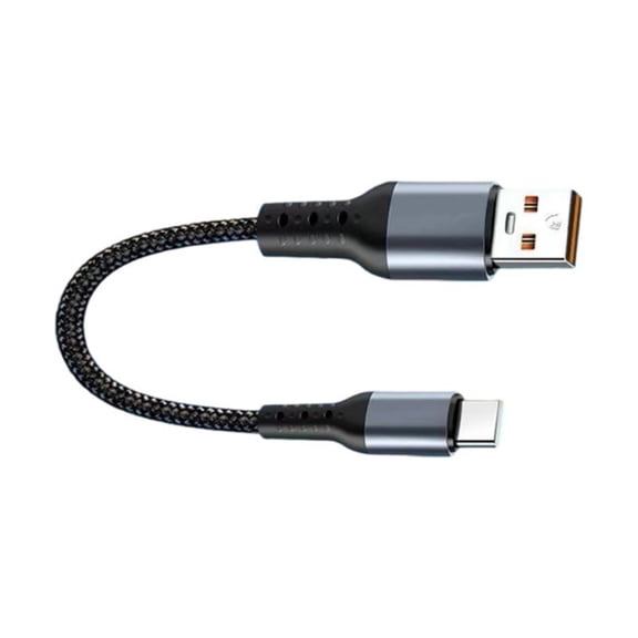 Short 25cm USB/Type C to USB C Cable 66W Fast Charging For Phone Power Case USB To Type C Data Cable Nylon Braided