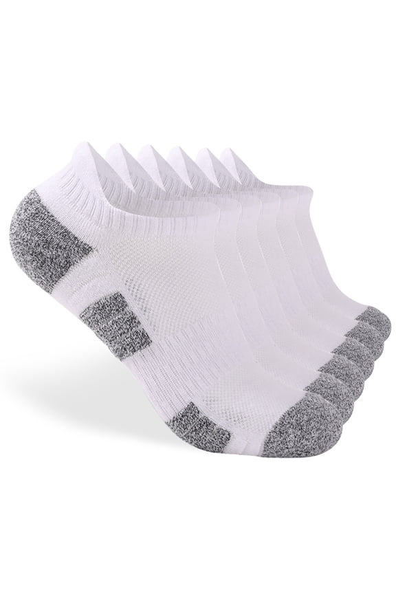 Short 6 Pack Running Socks For Men Women Breathable Cushioned Athletic Ankle Socks Low Cut Socks Outdoor Sport Hiking Running