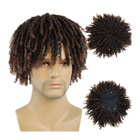 Short Afro Twist Wigs for Black Men | Versatile Clip-on Braided Wigs for Effortless Style