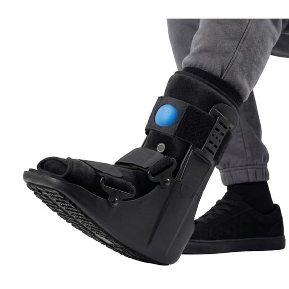 Short Air Walking Boot for Foot and Ankle Support  Medical Fracture Recovery Boot with Adjustable Air Bladder  Post-Op Stabilization Support