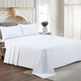thumbnail image 1 of Short Alaskan King Size Egyptian Cotton Family King Sheet Set Premium 800 TC Softest Family King Bed Sheets White Solid 27 Inch Deep Pocket 4PC- 1 Flat Sheet, 1 Fitted Sheet & 2 Pillowcase, 1 of 7