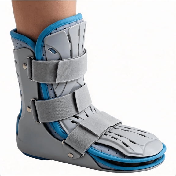 Short Ankle Walker Boot Rigid Air Brace for Sprained Ankle and Fracture Recovery Low Top Cam Walker with Breathable Liner and Non-Slip Sole