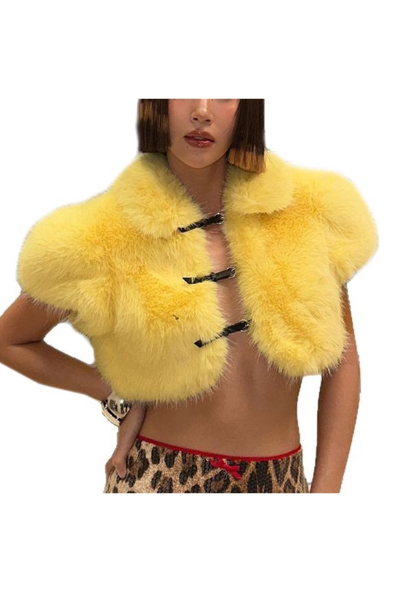 Short Artificial Furs Capelet Vest Breathable Sleeveless Tops Lightweight Winter Shoulder Wrap For Outdoor Activities