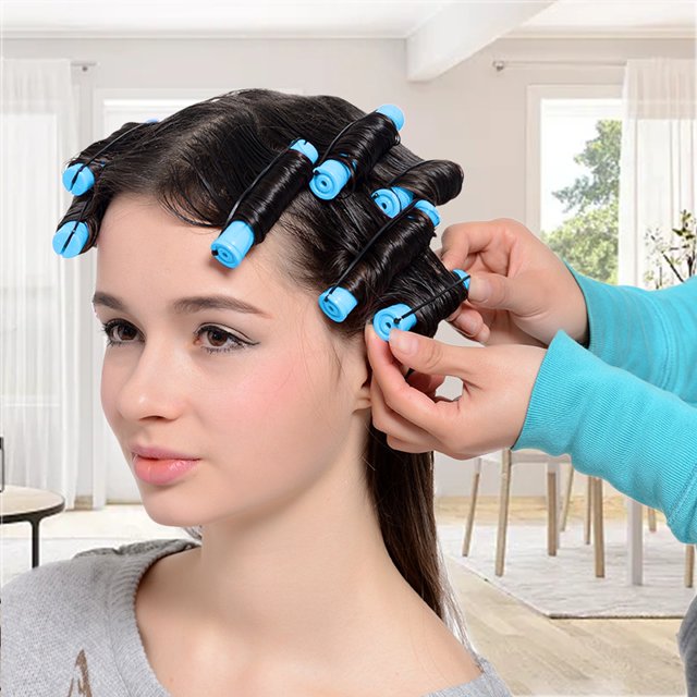 Short Band Cover Fringe Curling Border Cold Bar Hair Styling Tool for 12PCS