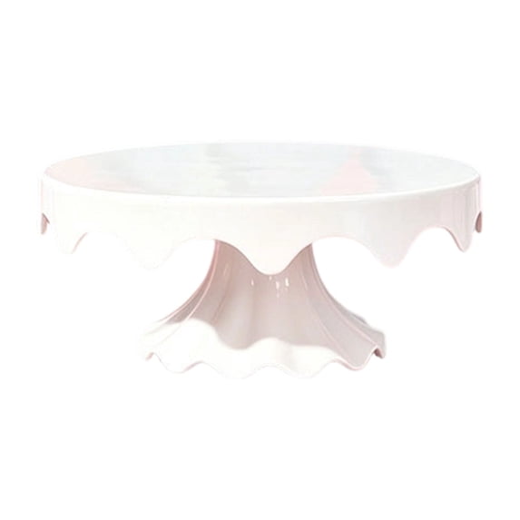 Short Base Tiered Cake Display Stand Sturdy Countertop Dessert Serving Rack For Kitchen Bakery Party Decor White