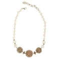 thumbnail image 1 of Short Beaded Raspberry Ball Necklace, 1 of 2