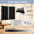 Short Black Out Curta30 Inch Length Small Blackout Curtain Rod Pocket ...