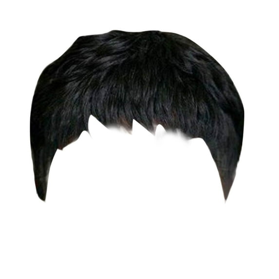 Short Black Wavy Human Hair Wig For Women Layered Bob Style Natural Heat Soft Comfortable Lightweight