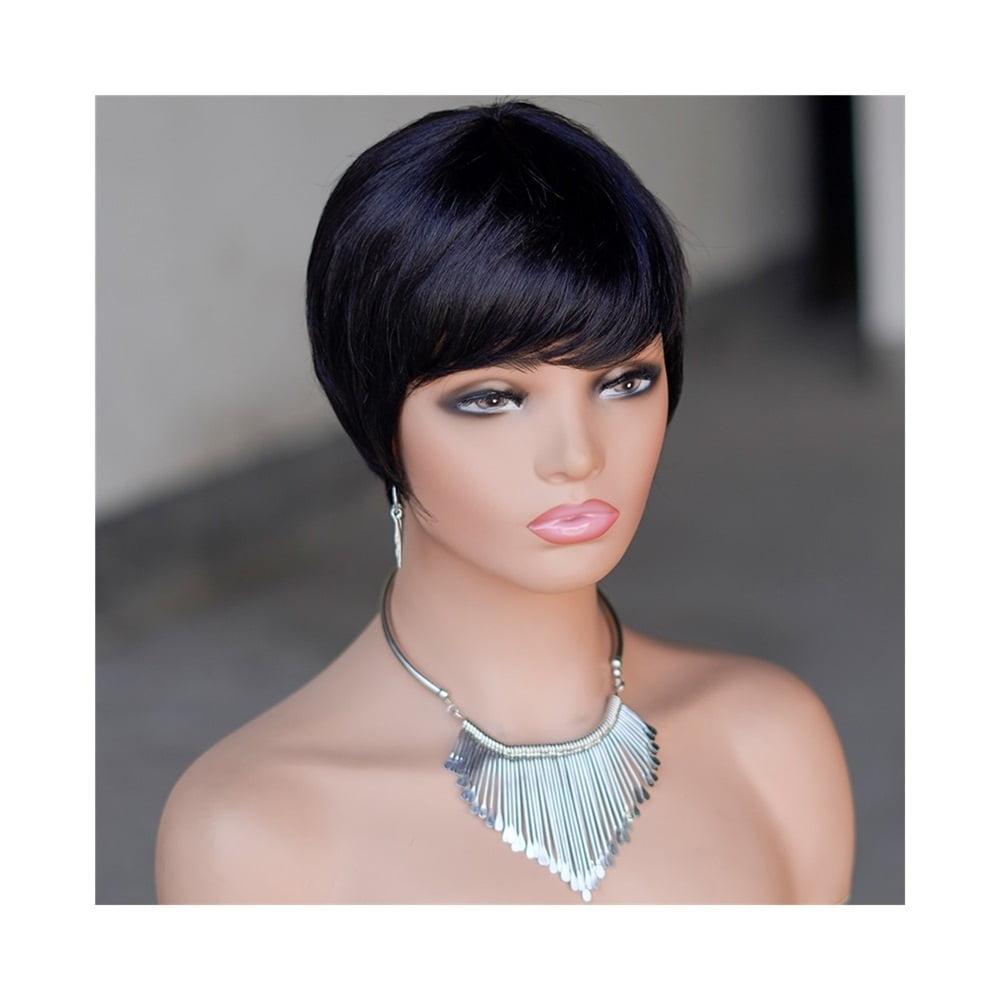 Short Black Wig Human Hair Wigs for Women Pixie Cut Wig Brazilian Human Hair Wig
