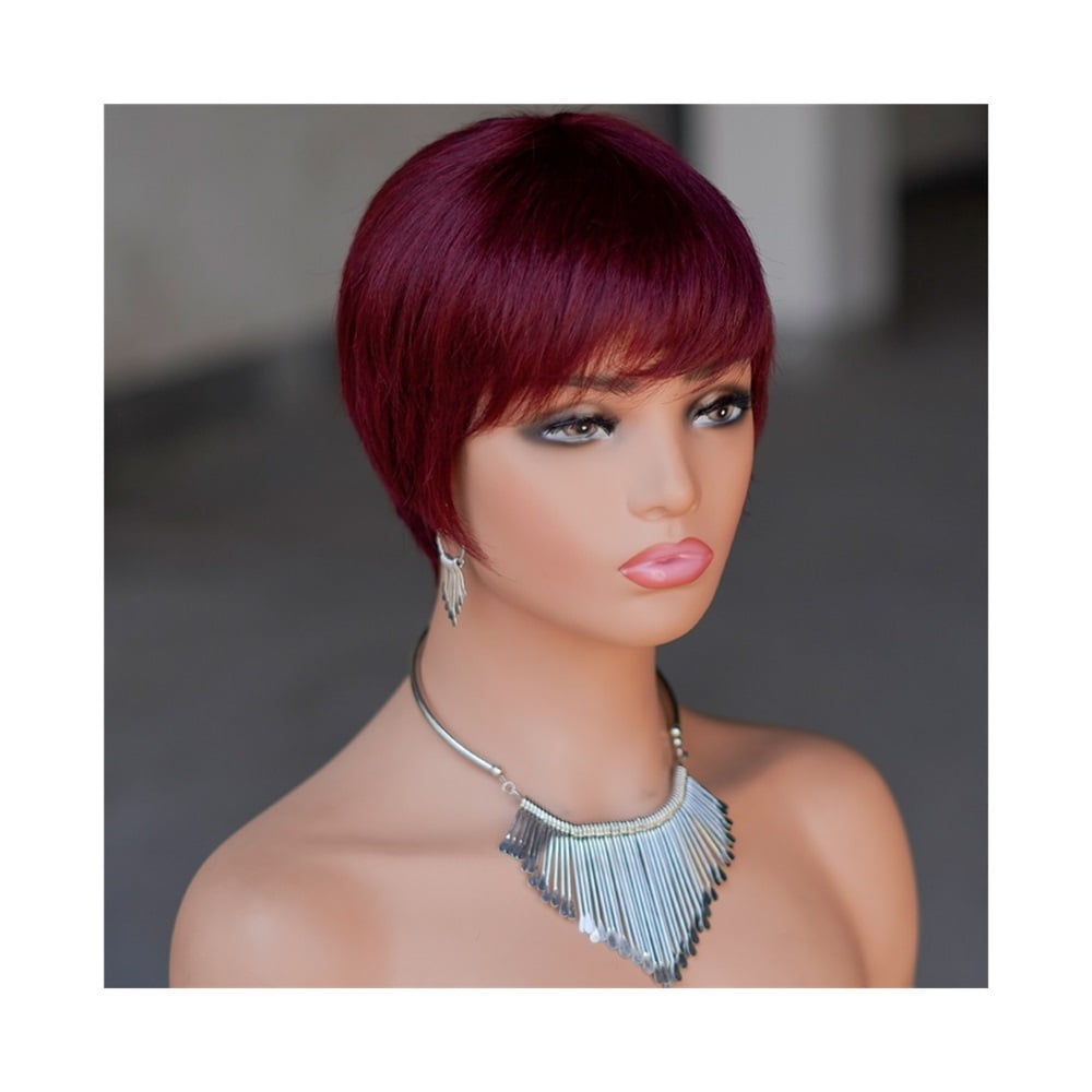 Short Black Wig Human Hair Wigs for Women Pixie Cut Wig Brazilian Human Hair Wig