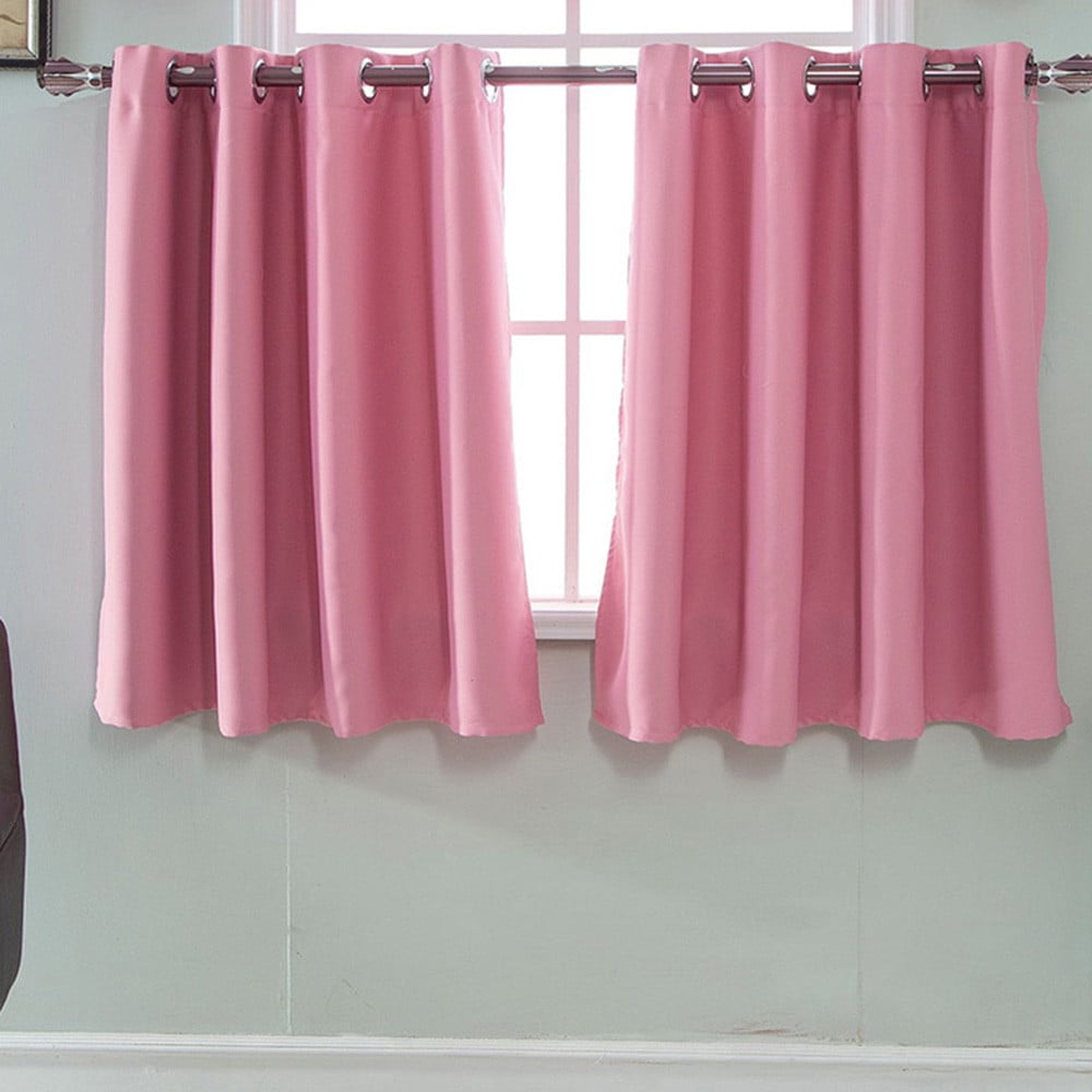 Short Blackout Curtains for Bedroom - Solid Color Black out Short ...