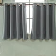 thumbnail image 1 of Short Blackout Curtains for Bedroom - Solid Color Black out Short Curtains 30 Inch Length Thermal Insulated Window Drapes for Rv Bathroom Cafe Privacy Blind, 30 x 36 Inch, 1 of 5