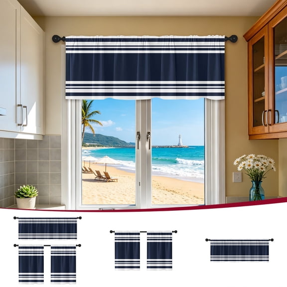 Short Blackout Curtains for Small Bedroom Window,Kitchen Window Curtains, Insulating UV Blocking Drapes for Kitchen Cafe Basement Garage, Privacy Tiers for Bathroom Window