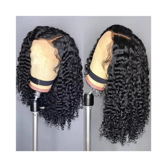 Short Bob Glueless Wigs Brazilian Human Hair 7x6 Loose Deep Wave Lace Wig