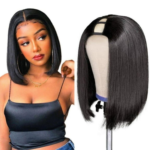 Short Bob Straight U-part Human Hair