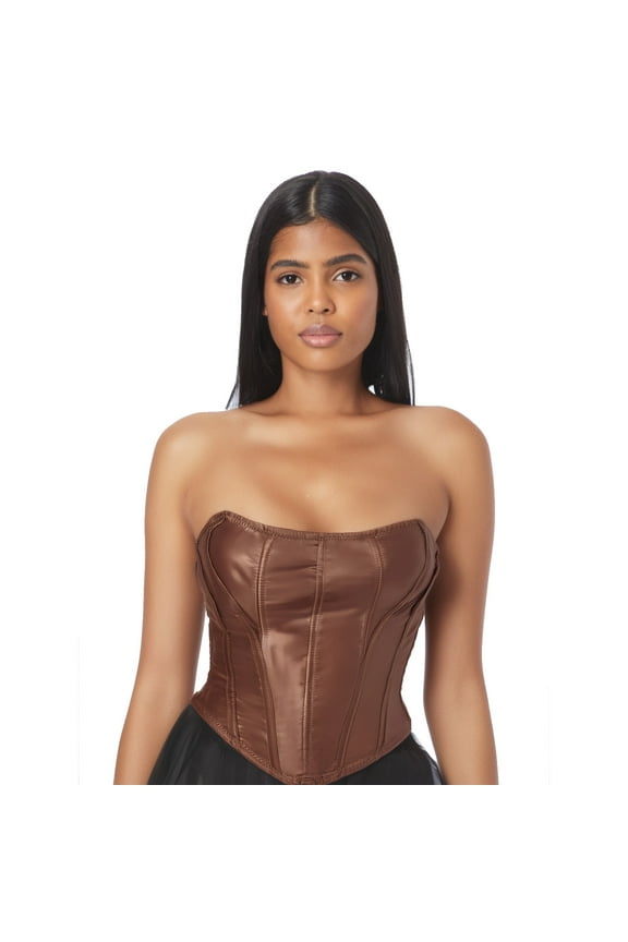 Short Body Strapless Waist Cincher Corset With Zipper For Enhanced Undershirts Women Full Spanks for Women Top Spandex Sweat Band Waist Trainer Women Band Sweat Corset Removable Straps Women Sweat