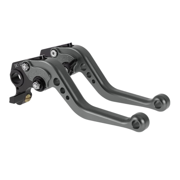 Short Brake Clutch Levers for Ducati Hypermotard 796 2010-2012 6 Position Adjustable Motorcycle Handlebar Brake Lever Aluminum Alloy Solid Gray 1 Pair