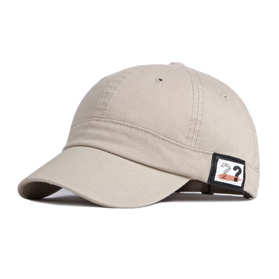 Short Brim Baseball Cap Unisex Blekii Fashion Cotton Short Brim Baseball Cap for Men And Women, Cotton Summer Sport Hat Khaki Fashion Curved Bill Hat for Men Women