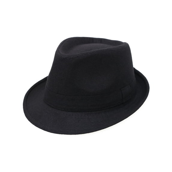 Short Brim fedora Hats for Men Kentucky Derby Hat Men Classic Fedora Hats for Women Fadorabhats for Men, Black