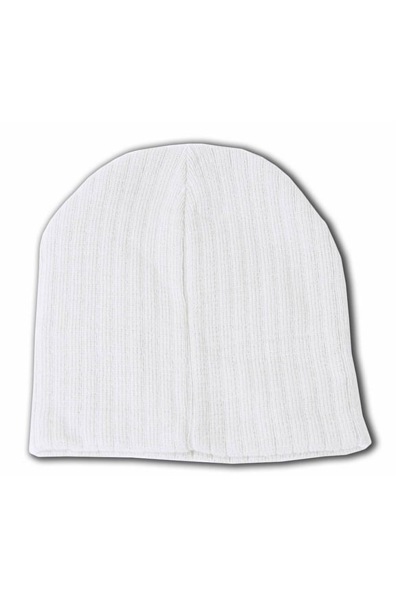 Short Cable Beanie- White