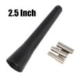 thumbnail image 1 of Short Car Antenna for FM AM Radio - 2.5 Inch Plastic Aerial with Screws, 1 of 7