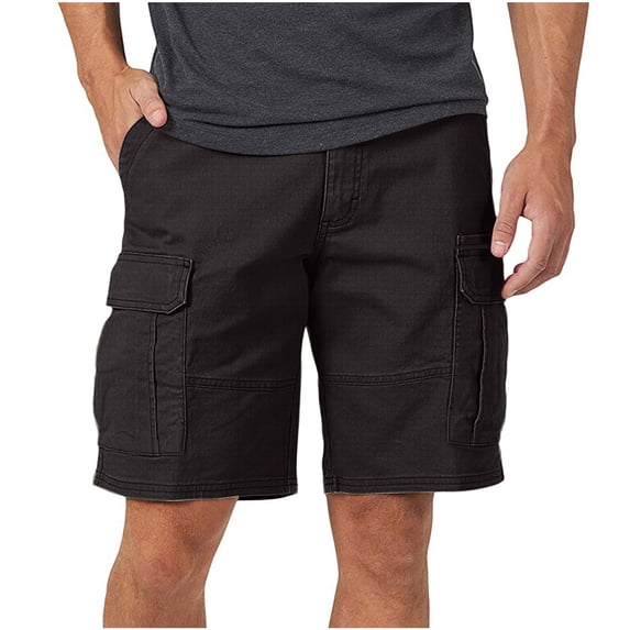Short Cargo Pants for Mens Boys Solid Color Casual Shorts Trendy Five Point Casual Shorts with Pockets Summer Comfy Running Shorts Size S-3XL
