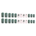 thumbnail image 1 of Short Christmas Press on Nails 24Pcs, Spooky Fake Nails Set, Reusable False Nails with Adhesive for Holiday Party Daily Wear Women Girls, Christmas Nail Art, 1 of 8