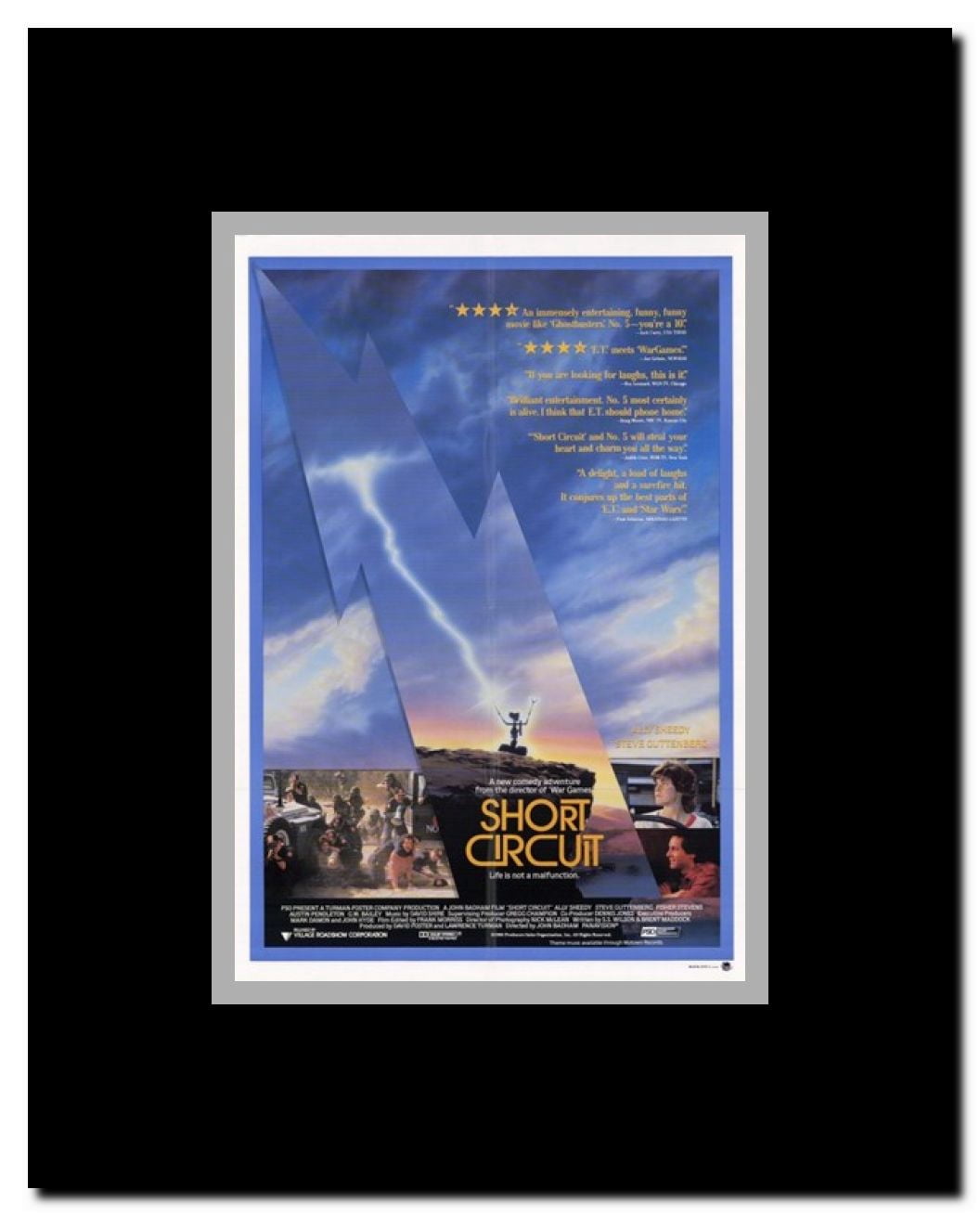 Short Circuit Framed Movie Poster