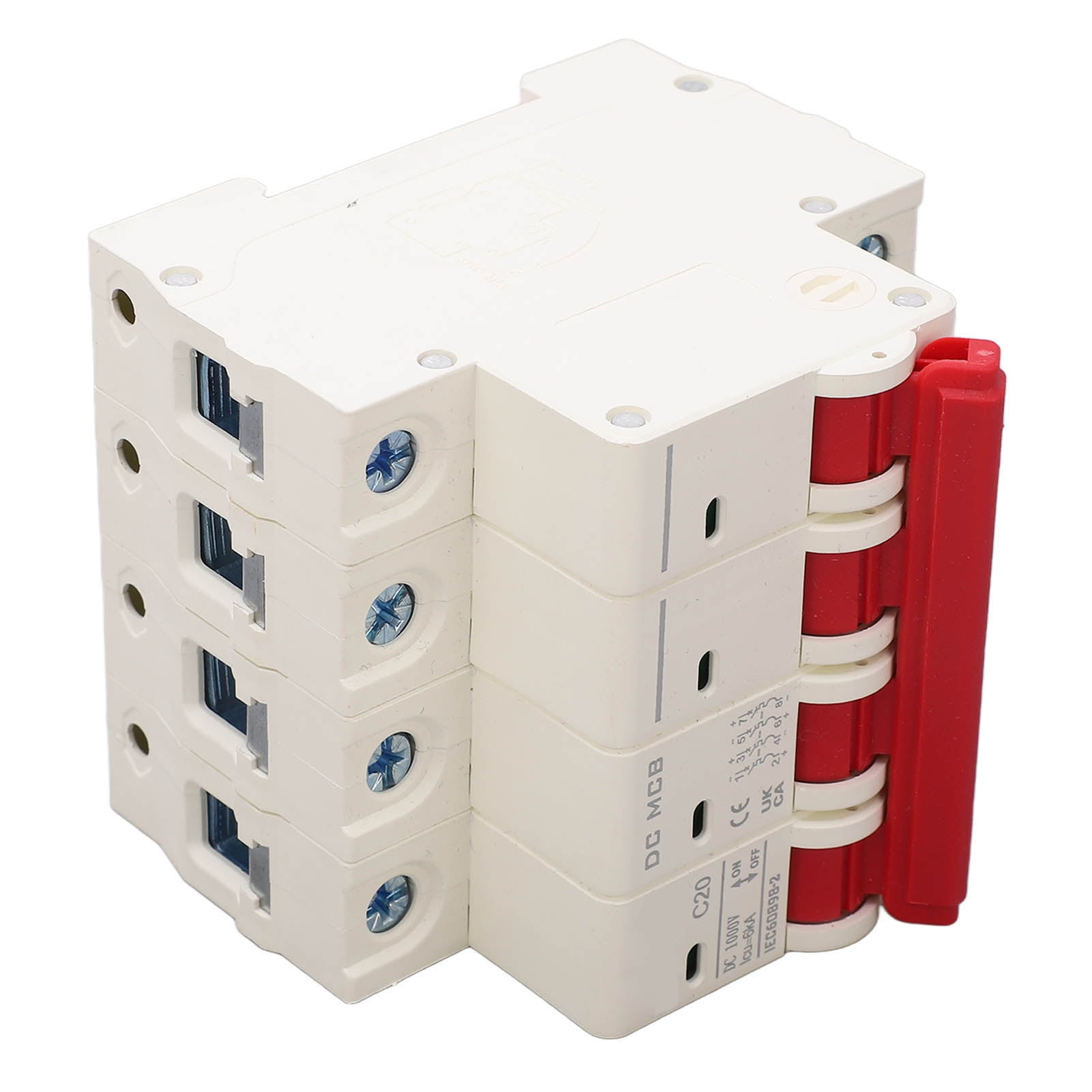 Short Circuit Protection Switch, Multifunctional DC 1000V 20A Modular Design 4P Circuit Breaker