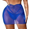 thumbnail image 1 of Swimsuit Coverup For Women Plus Size Sheer Mesh Shorts Beach Beach Solid Sheer Mesh Short Skirt Swim Cover Up, 1 of 7