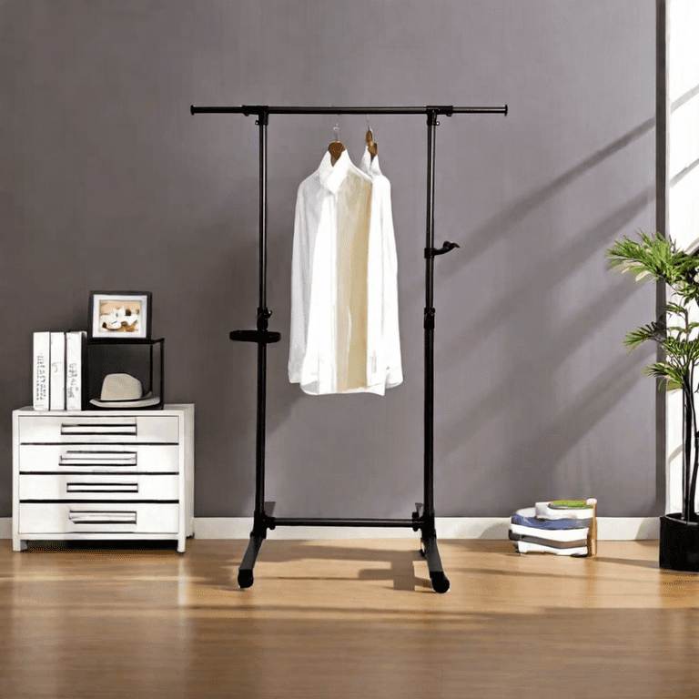 Short clothes hanging rack sale