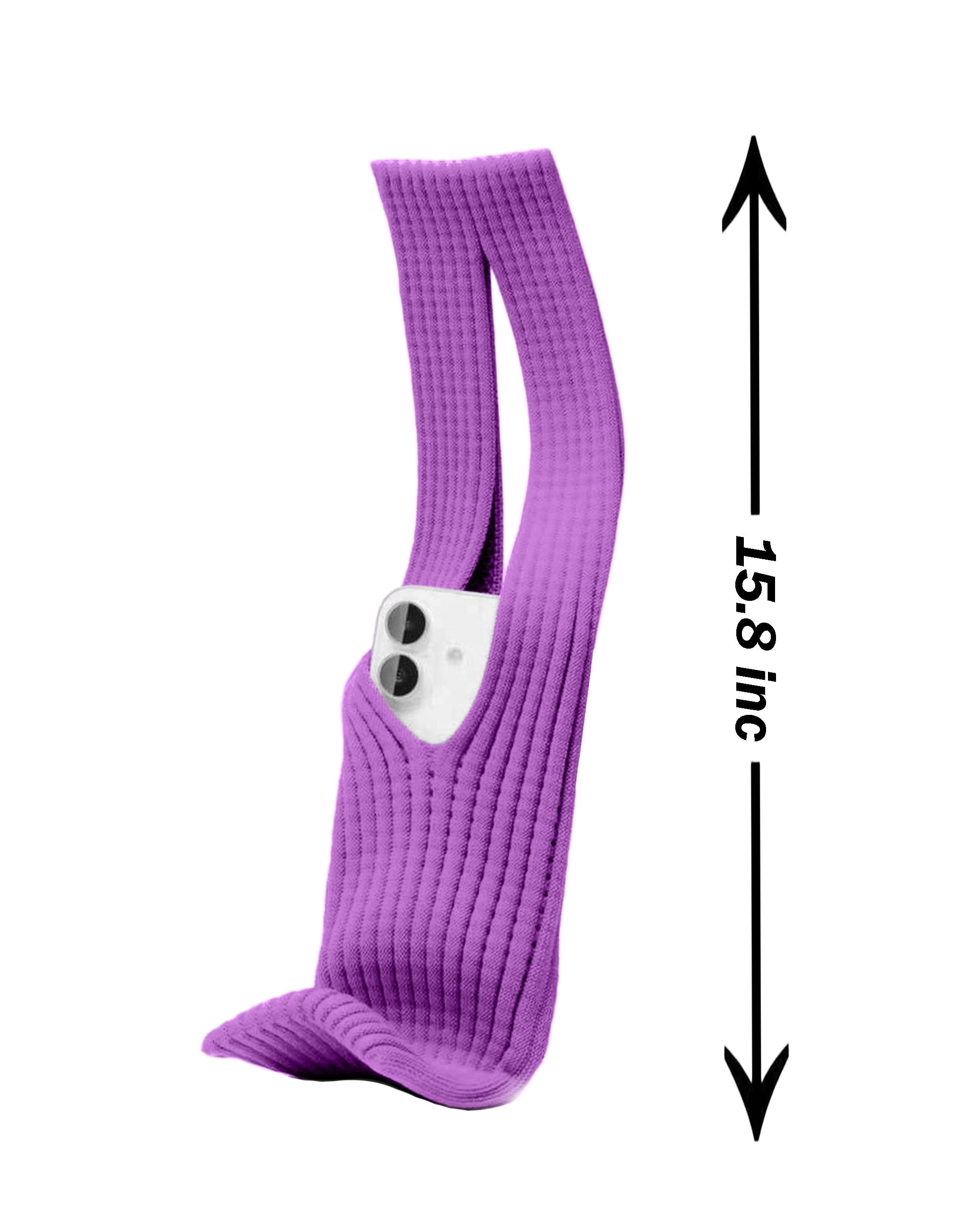 Short ComfortKnit Protective Phone Sleeve - Purple