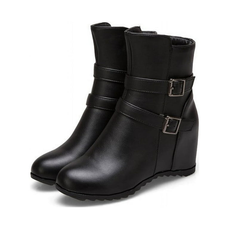 Short Cowboy Boots For Women Low Heel, Womens Fashion Winter Boots