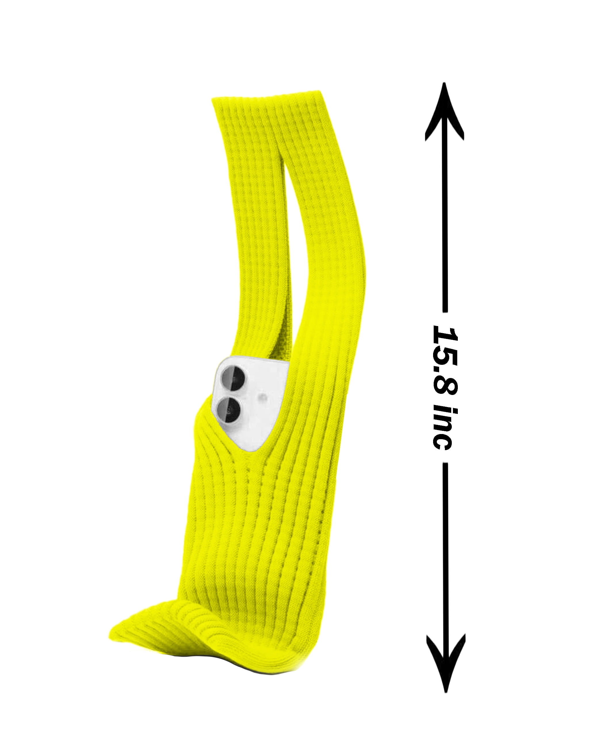 Short Cozy Stretch Phone Protector Sleeve - Yellow